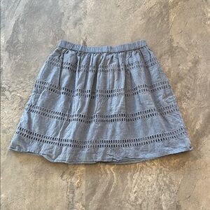 Gap Women’s Light Blue Denim Skirt with Pockets, Flowy, Casual, Size Small